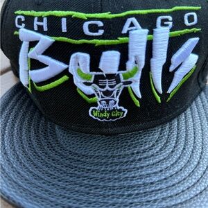 Chicago Bulls Black Snapback Hat